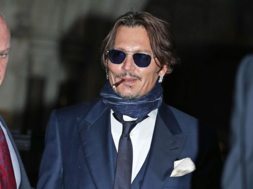 Actor Johnny Depp leaving the High Court in London (Yui Mok/PA)