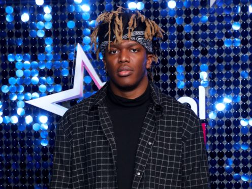 KSI gave out a trophy at the Global Awards (Lia Toby/PA)