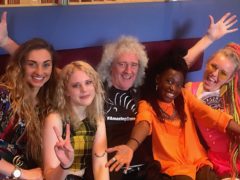 Brian May with Kings Daughters (Kings Daughters/Brian May/PA)