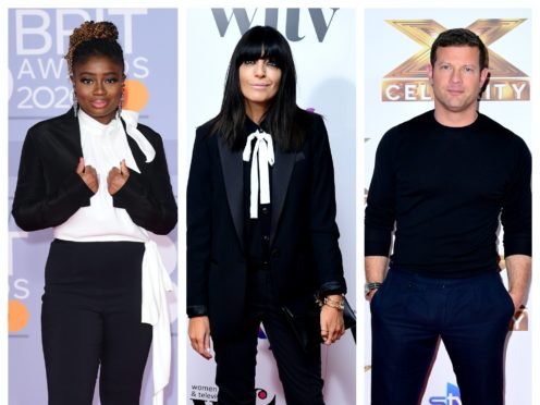 Clara Amfo, Claudia Winkleman and Dermot O’Leary (PA)