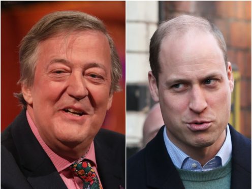 The Duke of Cambridge and Stephen Fry have appeared in a Blackadder sketch for the BBC’s The Big Night In fundraising show (Brian Lawless/Isabel Infantes/PA)
