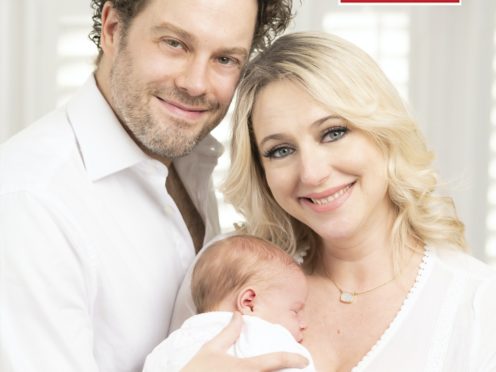 Ali Bastian, David O’Mahony and Isla Rose (Hello! magazine/PA)