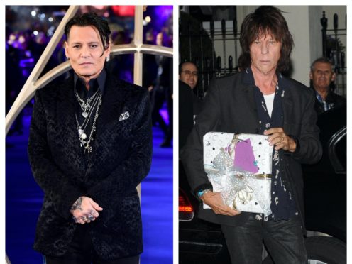 Johnny Depp and Jeff Beck (PA)
