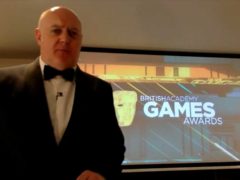 Dara O Briain presents the 2020 Bafta Game Awards from a spare room in his house (PA/Bafta)