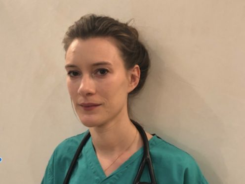 Katie Sanderson is a junior doctor who has been working on a coronavirus ward in London (handout/PA)