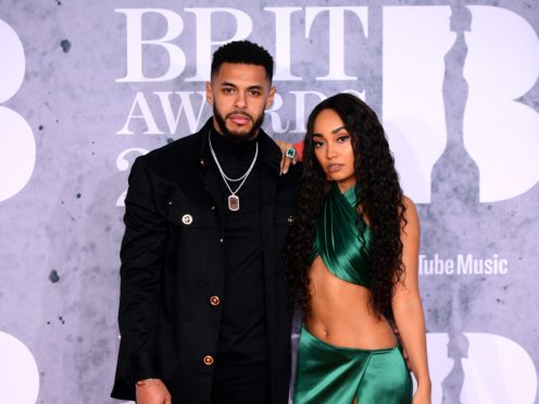 Andre Gray and Leigh-Anne Pinnock (Ian West/PA)