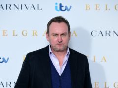 Philip Glenister appeared in the video as TV cop DCI Gene Hunt (Ian West/PA)