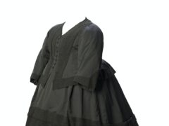 Queen Victoria’s dress worn when in mourning for her grandson is in the exhibition (Museum of London)