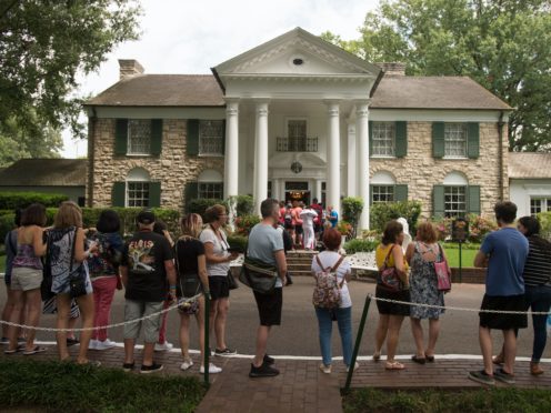 Graceland seen in 2017 before social-distancing measures were necessary (Brandon Dill/PA)