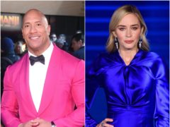 A superhero film starring Dwayne ‘The Rock’ Johnson and Emily Blunt as a warring married couple is set to arrive on Netflix (Matt Crossick/PA)