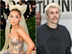 Ariana Grande and Justin Bieber have teased a ‘special announcement’ (Ian West/Yui Mok/PA)