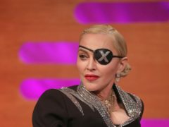 Madonna during filming for the Graham Norton Show (Isabel Infantes/PA)