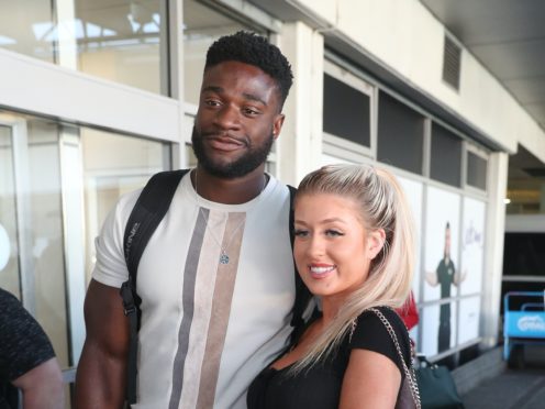 Love Island contestants Jess Gale and Ched Uzor (Andrew Matthews/PA)