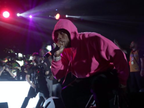 Rapper DaBaby paid tribute to George Floyd during a powerful performance at the BET Awards (AP Photo/Lynne Sladky, File)