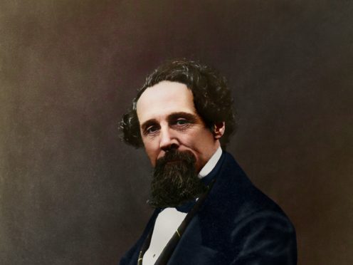 Colourised Charles Dickens, 1859, originally by Herbert Watkins (Charles Dickens Museum/Oliver Clyde)