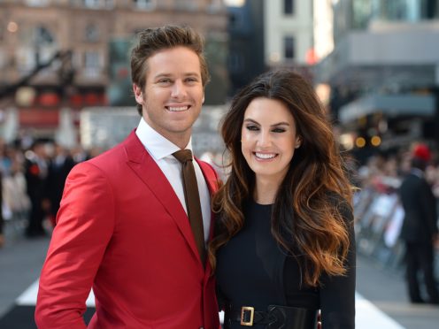 Armie Hammer and Elizabeth Chambers (Dominic Lipinski/PA)