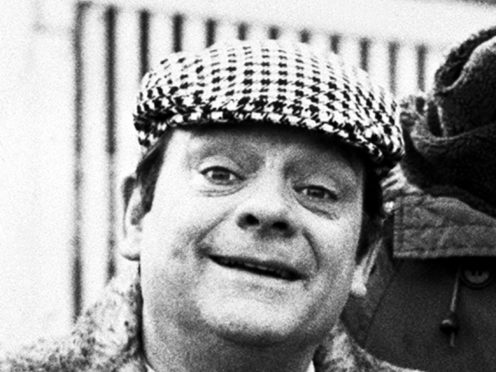 Del Boy falling through the bar during a classic episode of Only Fools And Horses is the nation’s most memorable TV moment, a survey has found (PA)
