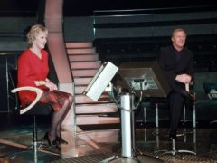 Who Wants To Be A Millionaire winner Judith Keppel with host Chris Tarrant (Peter Jordan/PA)