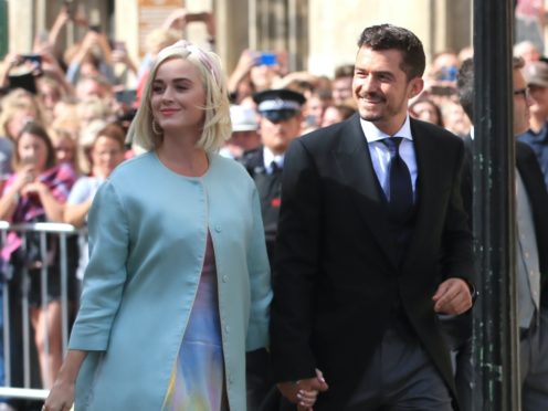 Katy Perry and Orlando Bloom (Peter Byrne/PA)