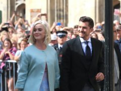 Katy Perry and Orlando Bloom said they are “floating with love and wonder” following the birth of their first child together (Peter yrne/PA)