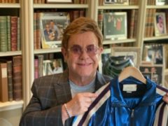 A Gucci tracksuit once belonging to Sir Elton John is going up for auction (Julien’s Auctions/PA)