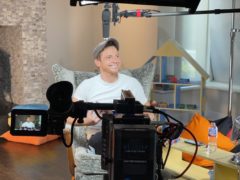 Joe Swash reads from Stay Safe With Thomas (Network Rail/Thomas And Friends/PA)