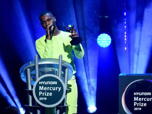 Dave accepts the Mercury Prize in 2019 (Ian West/PA)