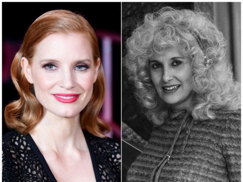 Oscar-nominated actress Jessica Chastain will play country music singer Tammy Wynette in a TV biopic (Ian West/PA)