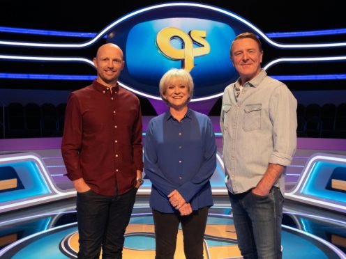 Matt Dawson, Sue Barker and Phil Tufnell (Vishal Sharma/BBC/PA)