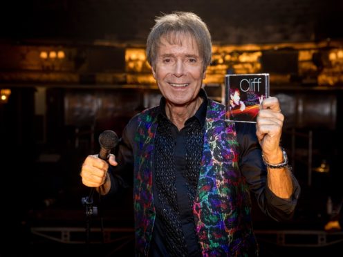 Sir Cliff Richard in the empty Haymarket Theatre, London (Guy Levy/PA)