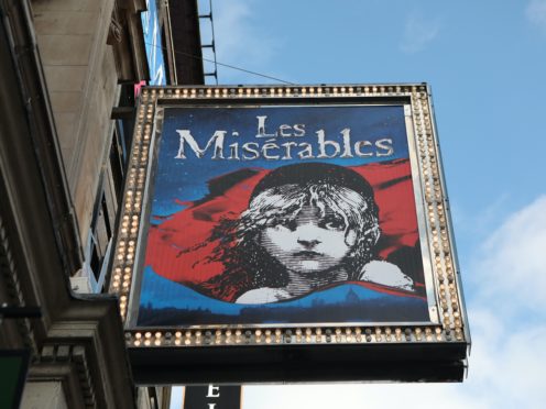 The Sondheim theatre showcasing Les Miserables in London (Luciana Guerra/PA)