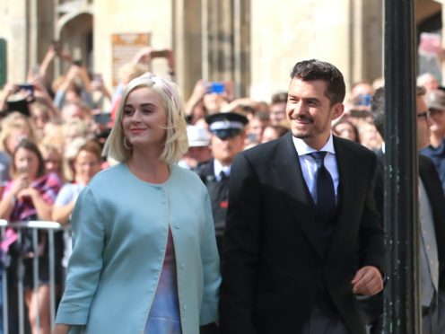 Katy Perry and Orlando Bloom (Peter Byrne/PA)