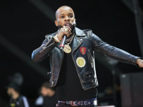 Rapper Tory Lanez has been accused of shooting Megan Thee Stallion during an argument in July (Scott Roth/Invision/AP)