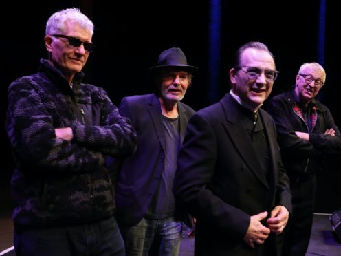 The original members of The Damned at the Roundhouse, London (Yui Mok/PA)