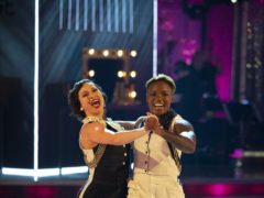 Nicola Adams and Katya Jones on Strictly Come Dancing (Guy Levy/BBC)