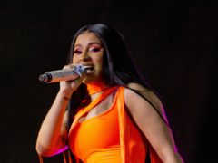 Cardi B was among celebrities sharing the fact she had voted in the US presidential election (Isabel Infantes/PA)