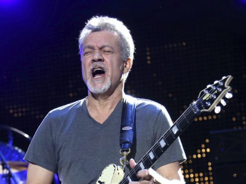 Eddie Van Halen’s son has paid a touching tribute to the late rock great, saying it has been ‘really hard’ following his death (Greg Allen/Invision/AP, File)