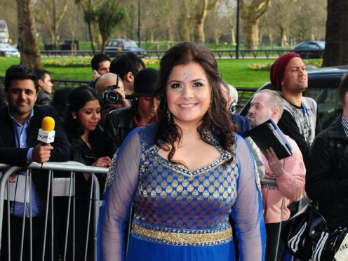 Nina Wadia arrives at the Asian Awards held at the Grosvenor House Hotel in London (Matt Crossick/PA)