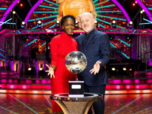 Oti Mabuse and Bill Bailey are in the final of Strictly Come Dancing (PA)