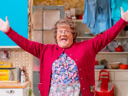The cast of Mrs Brown’s Boys tackled the pandemic in the show’s latest Christmas special (BBC Studios/Alan Peebles/PA)