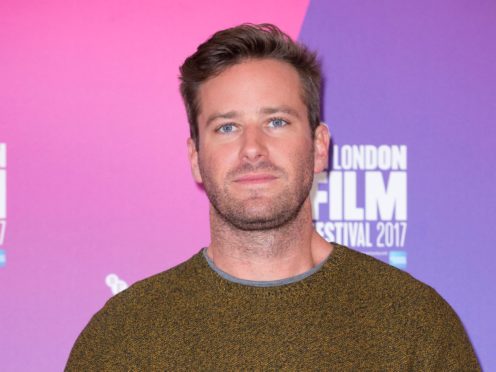 Armie Hammer will no longer take the role in Shotgun Wedding (Isabel Infantes/PA)