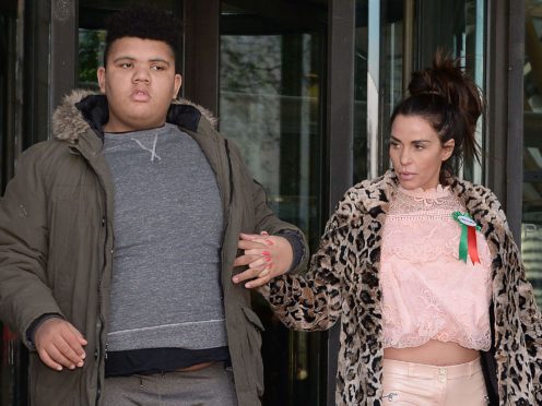 Katie Price has reportedly decided to move her son Harvey into a residential college (Nick Ansell/PA)