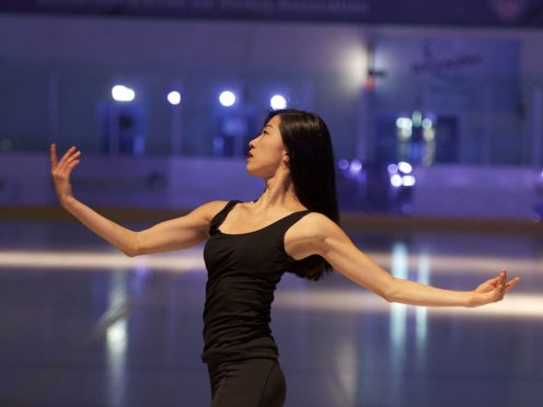 Undated handout photo issued by Strictly Press of figure skater Yebin Mok rehearsing for The Creative Spirit of John Curry, a new show which is part of an international dance festival dedicating the whole of its eight-day programme to the Olympic ice-skating champion, who would have been 70 this year.