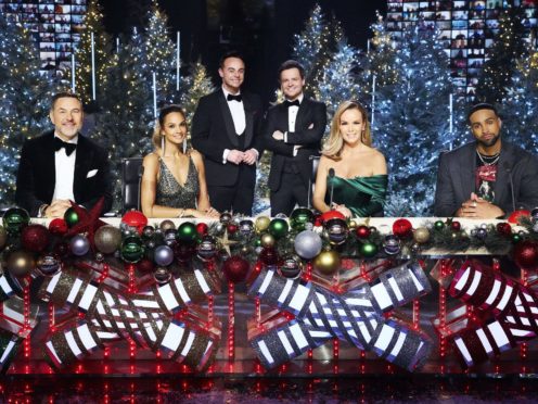 Britain’s Got Talent stars David Walliams, Alesha Dixon, Ant and Dec, Amanda Holden and Ashley Banjo (Matt Frost/Thames TV)