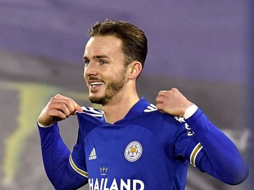 Leicester City’s James Maddison has scored eight goals this season (Tim Keeton/PA)