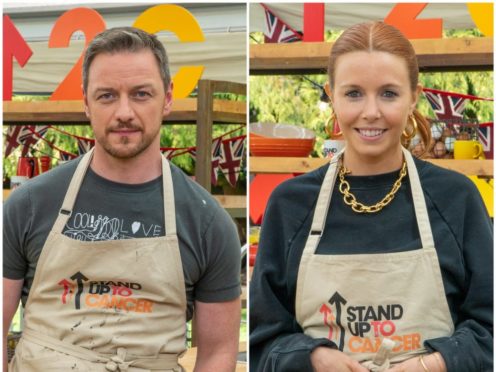 James McAvoy and Stacey Dooley (Channel 4/Love Productions)
