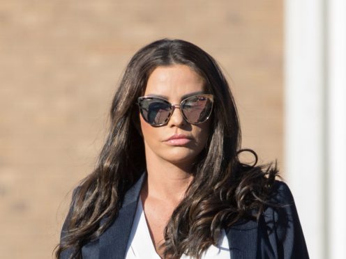 Katie Price said she is registered disabled and has applied for a blue badge after breaking her feet in a fall during a holiday in Turkey (Rick Findler/PA)
