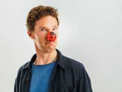 Benedict Cumberbatch in this year’s Red Nose Day fundraising campaign (Jacqui Black/Comic Relief/PA)