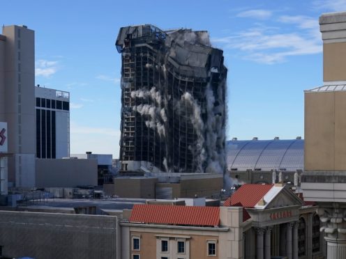 The former Trump Plaza casino is imploded (Seth Wenig/AP)