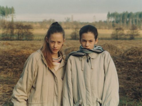 Caroline Flack and her twin sister Jody in Norfolk (Flack Family/Channel 4/PA)